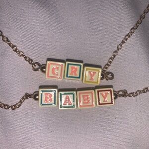 Melanie Martinez Colorful Block Letter Necklace